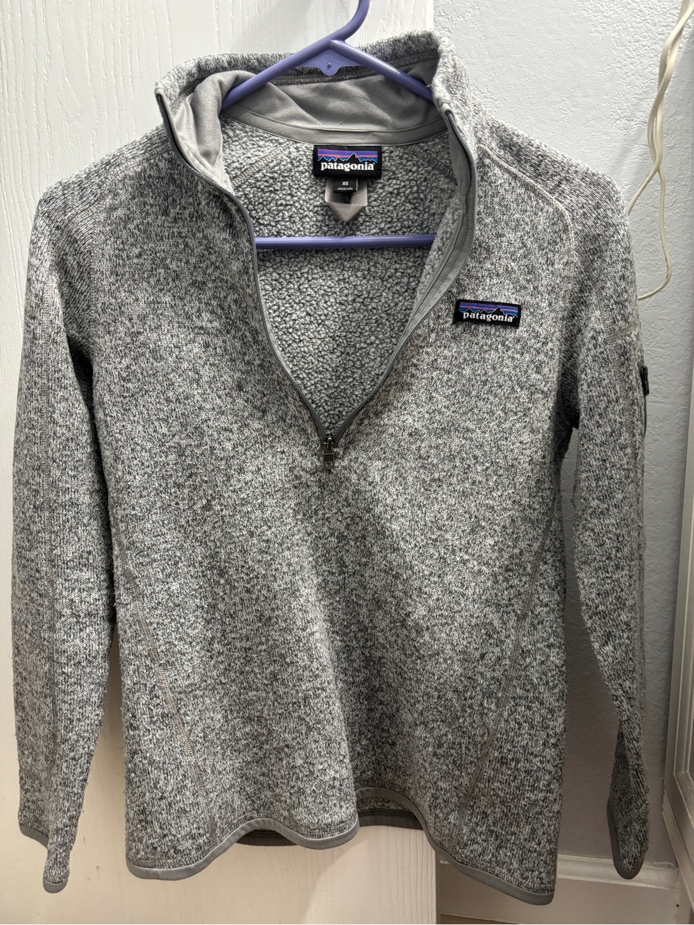 Patagonia Women’s Gray Quarter-Zip Sweater